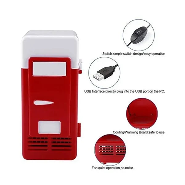 Portable Travel Camping USB Mini Fridge And Heater