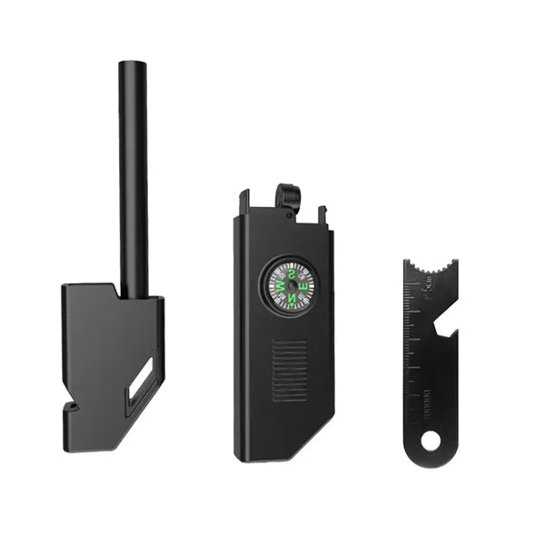Multitool Magnesium Rod Fire Starters With Whistle Compass