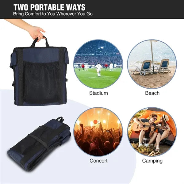 Portable Lightweight Folding Stadium Seat Cushion
