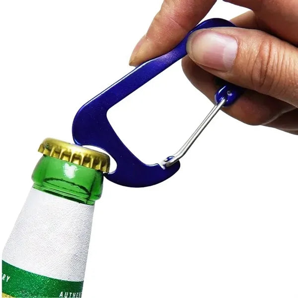 Aluminum Carabiner with Integrated Bottle Opener