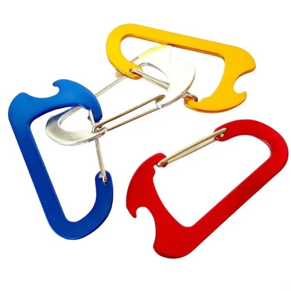 Aluminum Carabiner with Integrated Bottle Opener