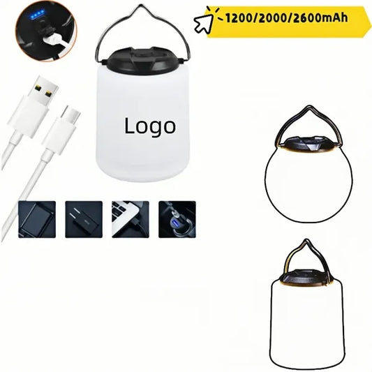 USB Rechargeable Camping Light - 2600mah Tent Lantern For In