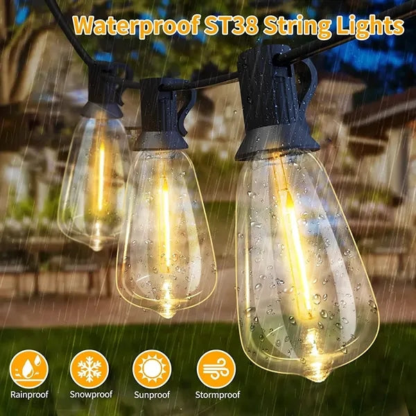 Outdoor LED Patio String Lights