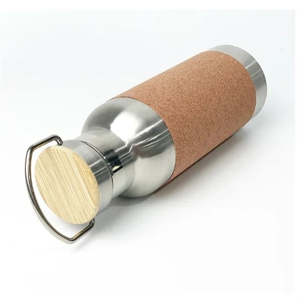 17 oz Stainless Steel Water Bottle with Cork Vacuum Flasks