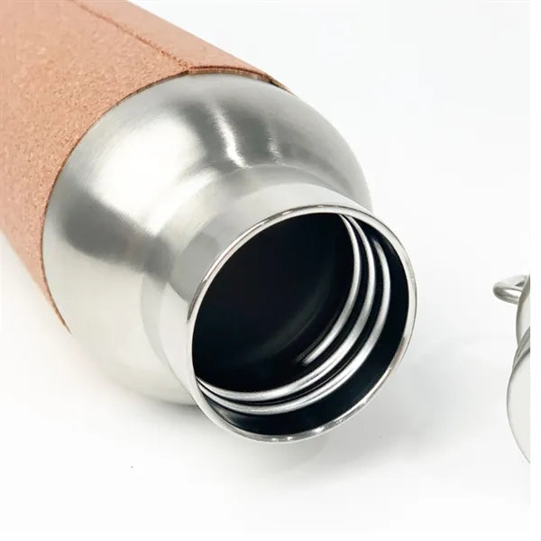 17 oz Stainless Steel Water Bottle with Cork Vacuum Flasks