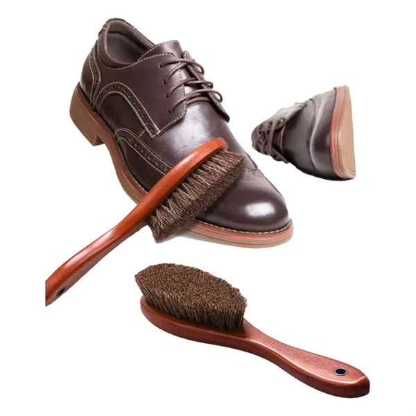 Long handled shoe brush