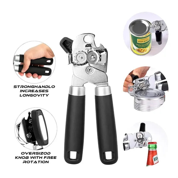 Premium Stainless Steel Multi-Function Can & Bottle Opener