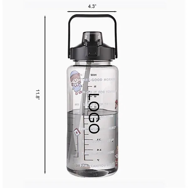 67 Oz. Large Capacity Water Bottles with Straw