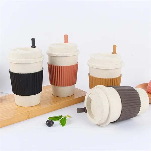 14 Oz. Wheat Straw Coffee Cup 4 Color Choices