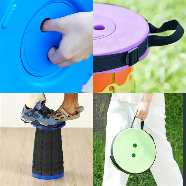 PP Retractable Portable Folding Stool