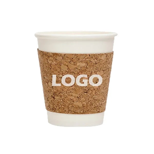 Eco-Friendly Double-Layer Disposable Cork Coffee Cup