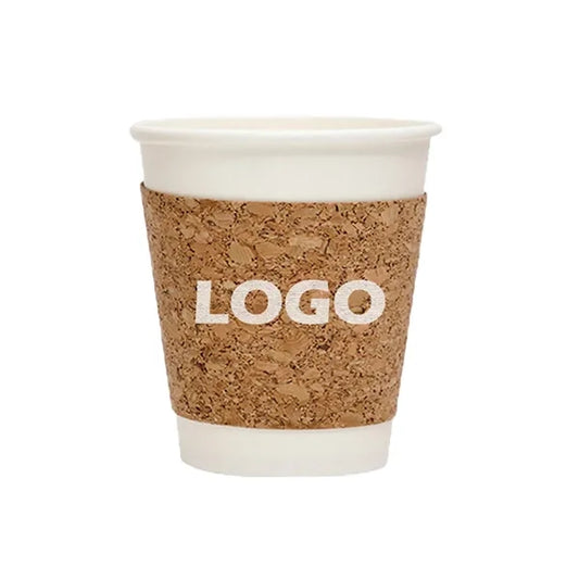 Eco-Friendly Double-Layer Disposable Cork Coffee Cup