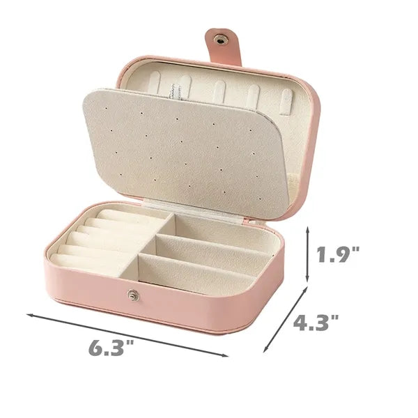 Stylish PU Leather Jewelry Box for Organizing Accessories