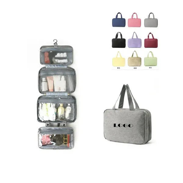 Four-Fold Portable Travel Toiletries Bag