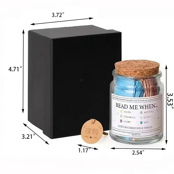 Christmas Prayer Bottle with Wish Paper & Exquisite Box
