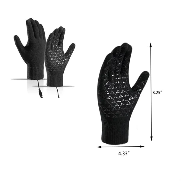 High-Quality USB-Heated Cycling Gloves for Cold Weather
