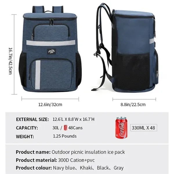 Large-Capacity Insulated Backpack