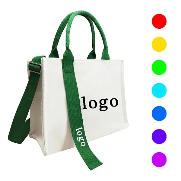 Ribbon-Stamped Canvas Totes for Brand Promotions