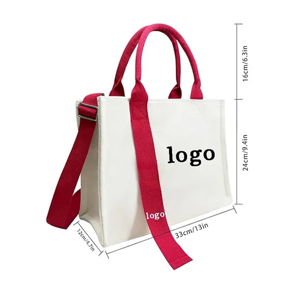 Ribbon-Stamped Canvas Totes for Brand Promotions