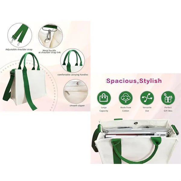 Ribbon-Stamped Canvas Totes for Brand Promotions