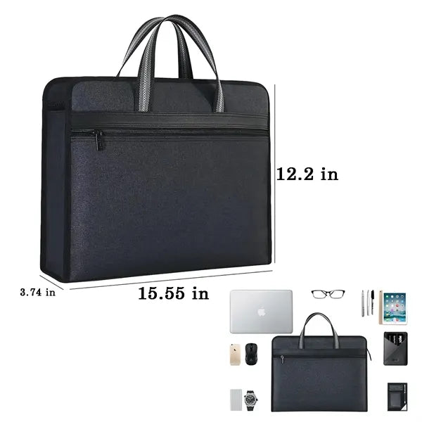 A4 Canvas Business Tote Briefcase