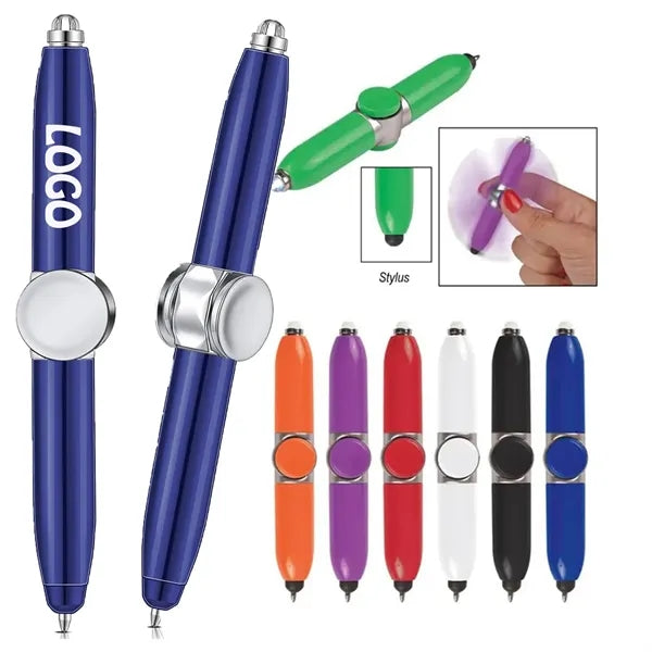 Multi Functional Fidget Spinner Pen With LED Light