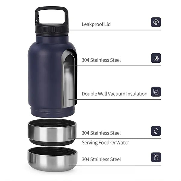 Stainless Steel Vacuum Flask With Handle