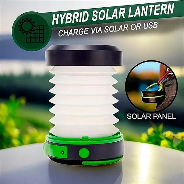 Foldable Solar Rechargeable Lighting Camping Lamp