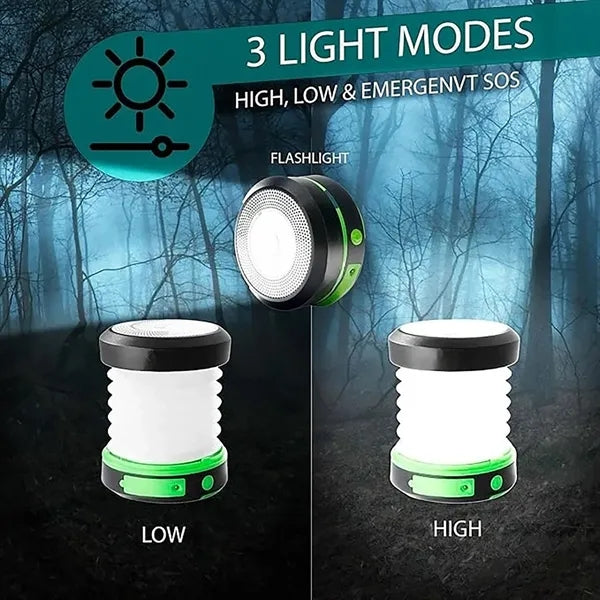 Foldable Solar Rechargeable Lighting Camping Lamp
