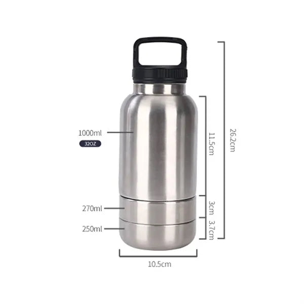 Stainless Steel Vacuum Flask With Handle