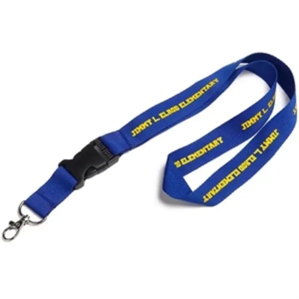 5/8" Polyester Lanyard w/ Detachable Buckle Release