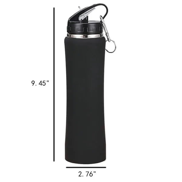 17/20/25 Oz Stainless Steel Water Bottle with Lid and Straw