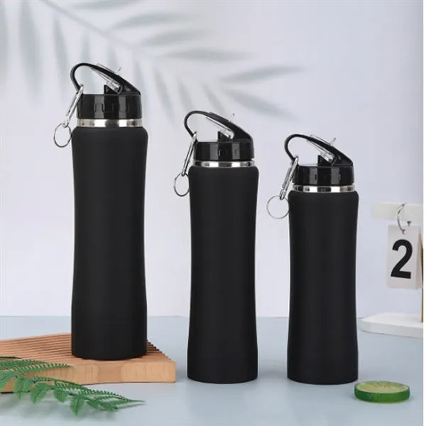 17/20/25 Oz Stainless Steel Water Bottle with Lid and Straw