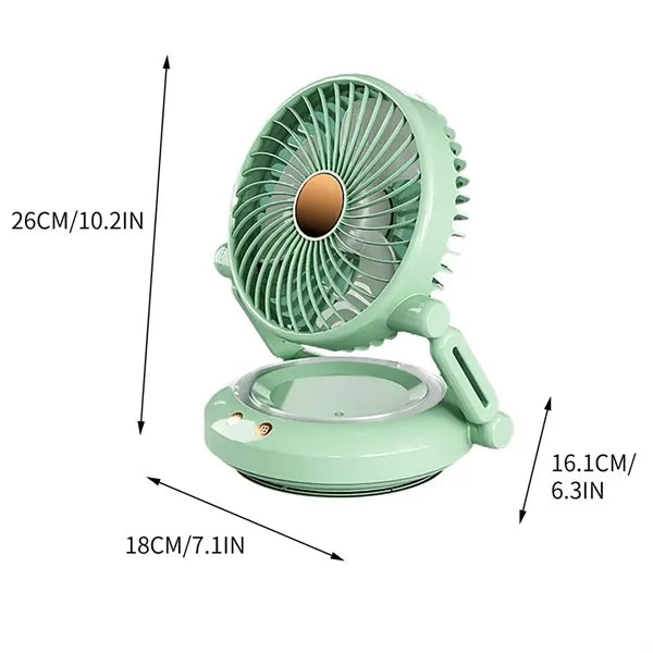 Outdoor Camping Desktop USB Desk Folding Fan