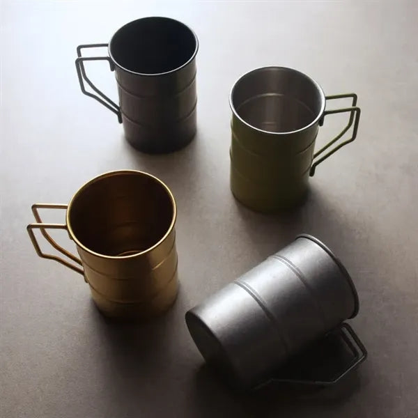 Outdoor Stainless Steel Coffee Cup With Handle
