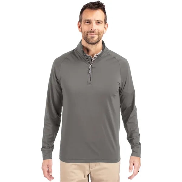 Cutter & Buck Adapt Eco Knit Stretch Quarter Zip Pullover
