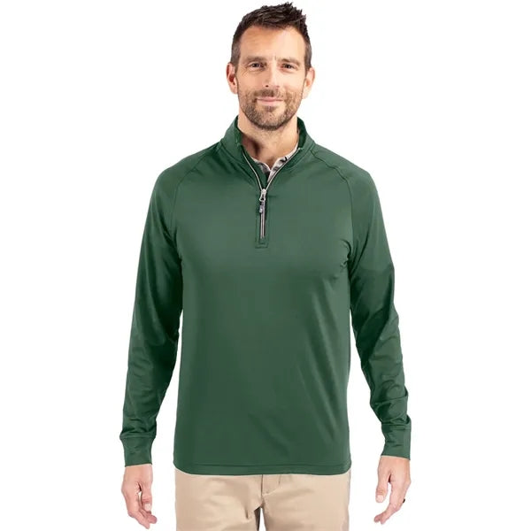 Cutter & Buck Adapt Eco Knit Stretch Quarter Zip Pullover