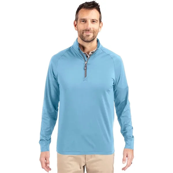 Cutter & Buck Adapt Eco Knit Stretch Quarter Zip Pullover