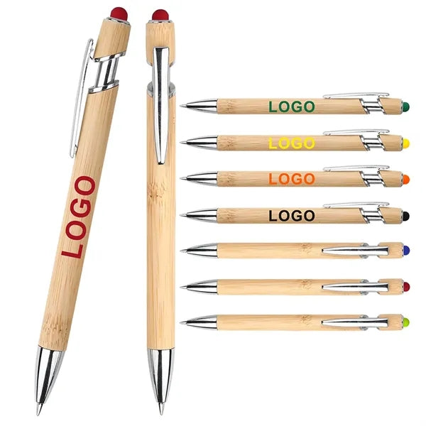 Engraving Eco-Friendly Bamboo Stylus Pen "