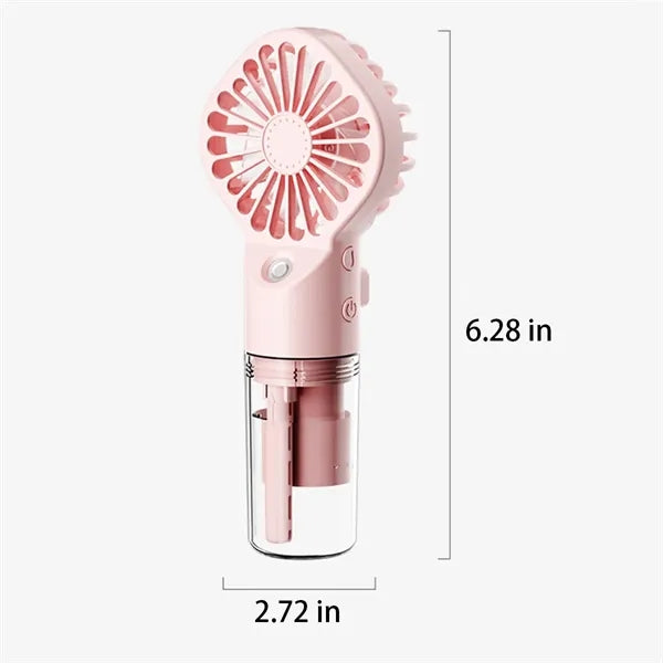 Portable Rechargeable Handheld Misting Mini Travel Fan