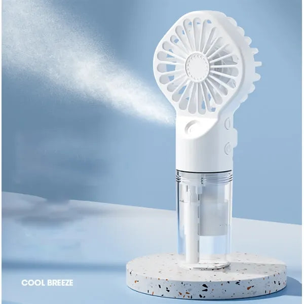 Portable Rechargeable Handheld Misting Mini Travel Fan