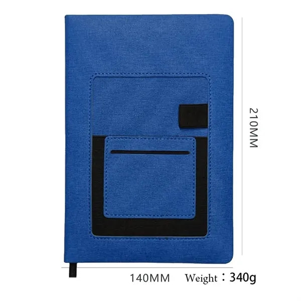 A5 Notebook Journal With Phone Pocket Pen Card Holder