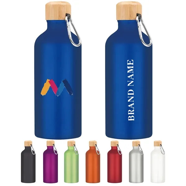 22 Oz. Aluminum Bike sport Bottle With Bamboo Lid