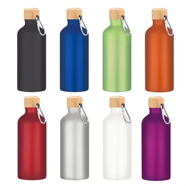 22 Oz. Aluminum Bike sport Bottle With Bamboo Lid