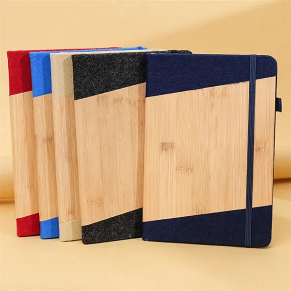 Bamboo Wood Notebook Journal With Pen