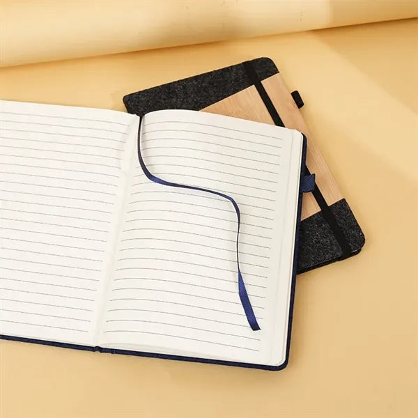 Bamboo Wood Notebook Journal With Pen
