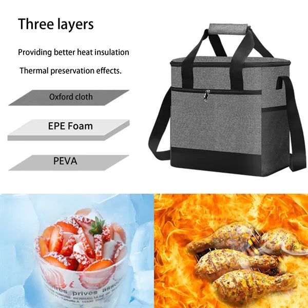 Large foldable cold bag thermal