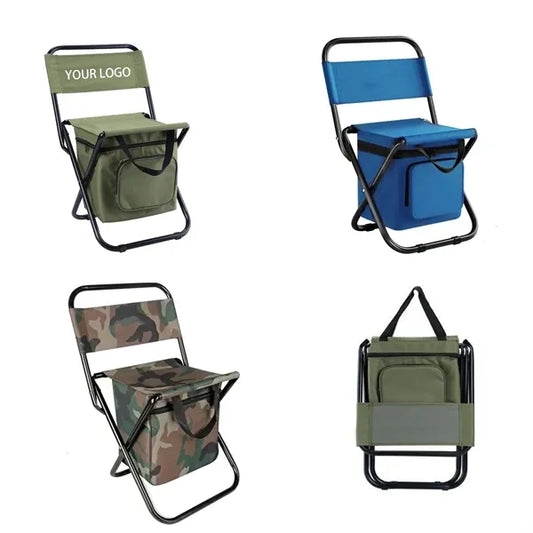 Foldable Chair with Cooler Bag