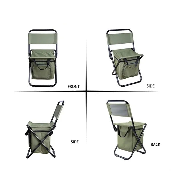 Foldable Chair with Cooler Bag
