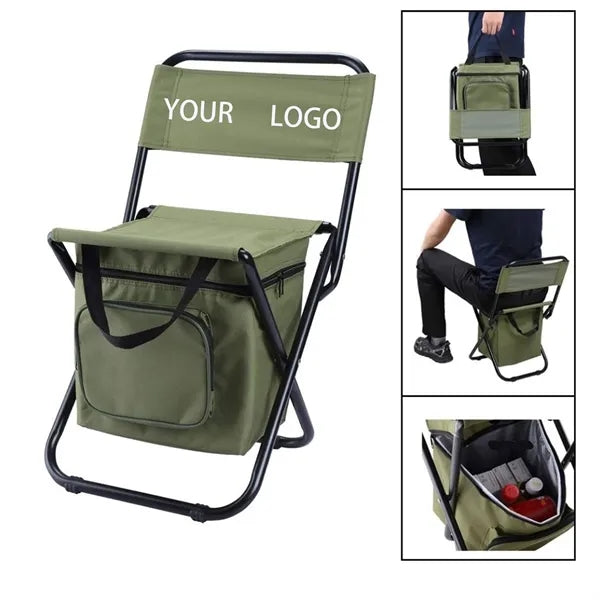 Foldable Chair with Cooler Bag